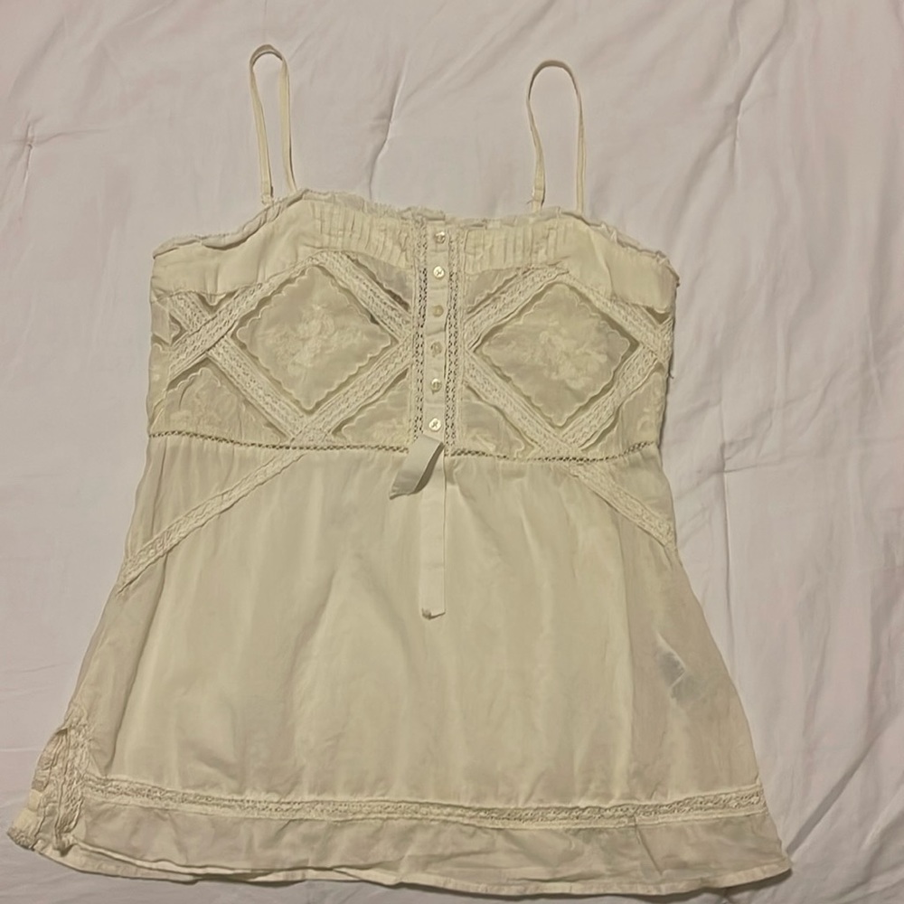 Juicy Couture Sheer Detail Tank Top